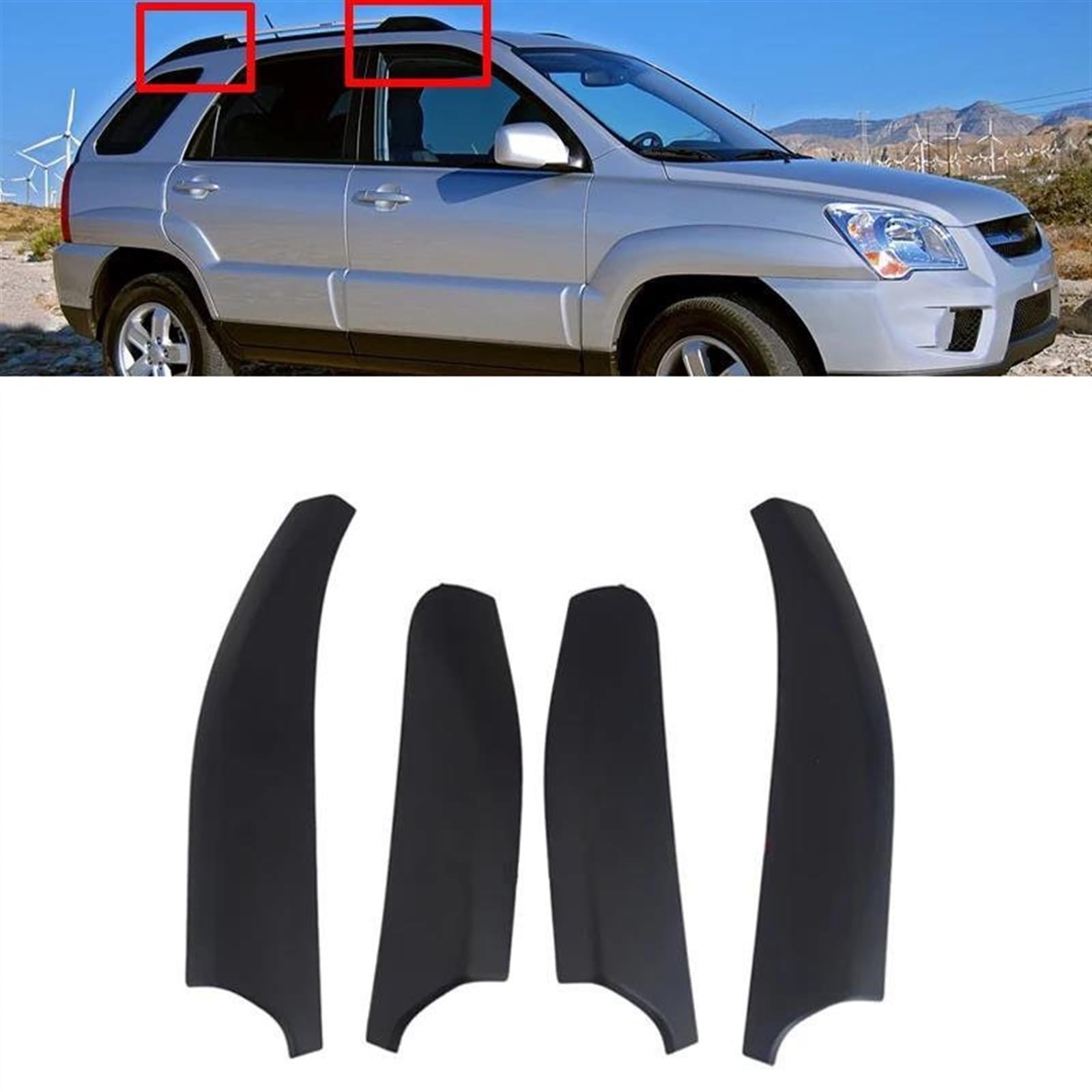 Set Car Shades passend voor Kia Sportage 5 deurs 2010-2015