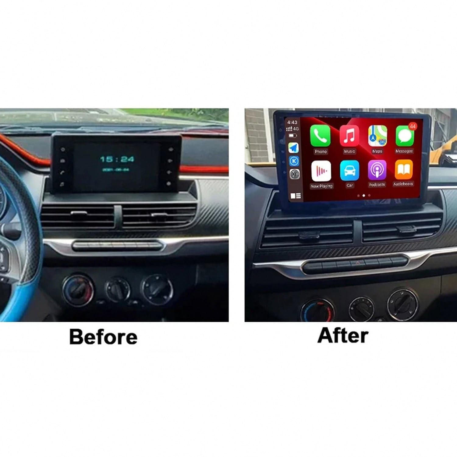 Radio Macchina Touch Screen per Hyundai Classic Santa Fe 2000-2004 Bluetooth, Ips Touchscreen Radio con Siri/Vocale/Gps Navigazione/Musica Online/Mirror Link, Telecamera, 4 Nucleo 1G+32G