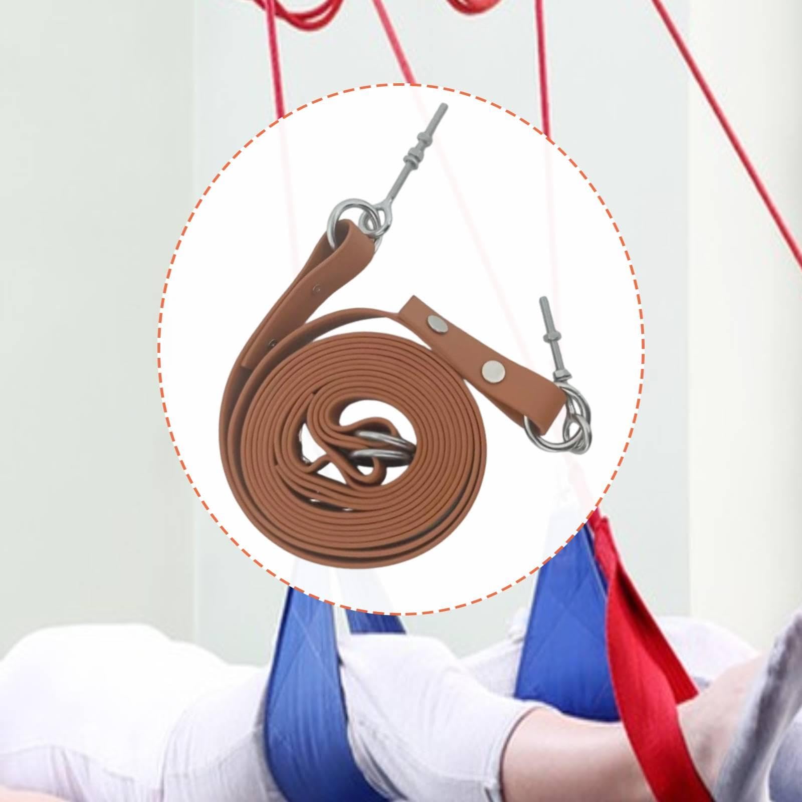 F Fityle 2 Piezas Cuerdas tracción para Pilates Reformer, Accesorios y Suministros para Principiantes, Correas fáciles Instalar, Cinturones
