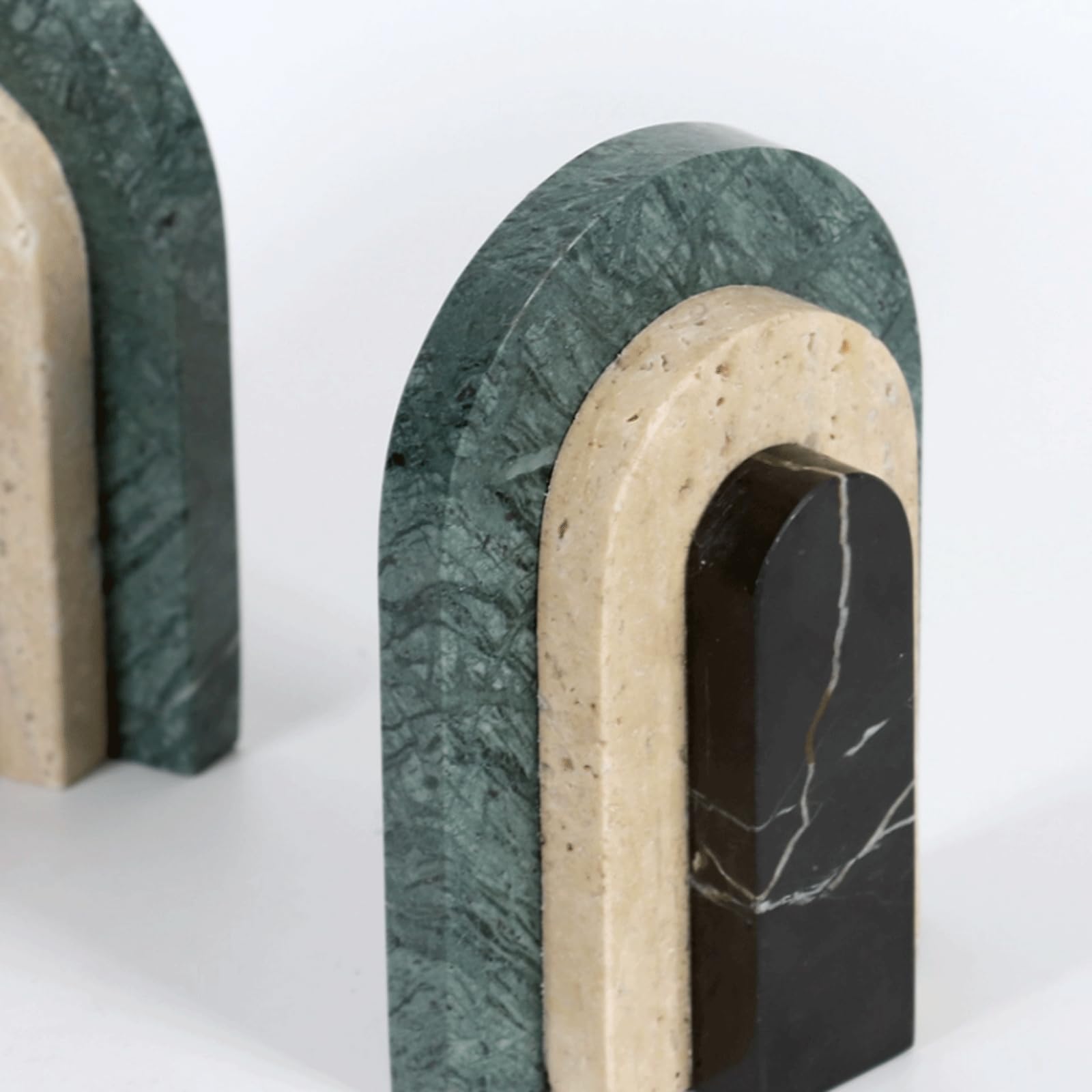 Fermalibri minimalisti in marmo, fermalibri decorativi in stile italiano moderno per ufficio, scrivania, decorazione per la casa