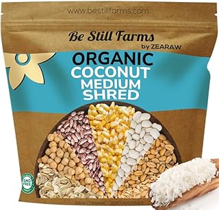 Be Still Farms Organic Shredded Coconut Unsweetened (2.8 lb) - Medium Gr...