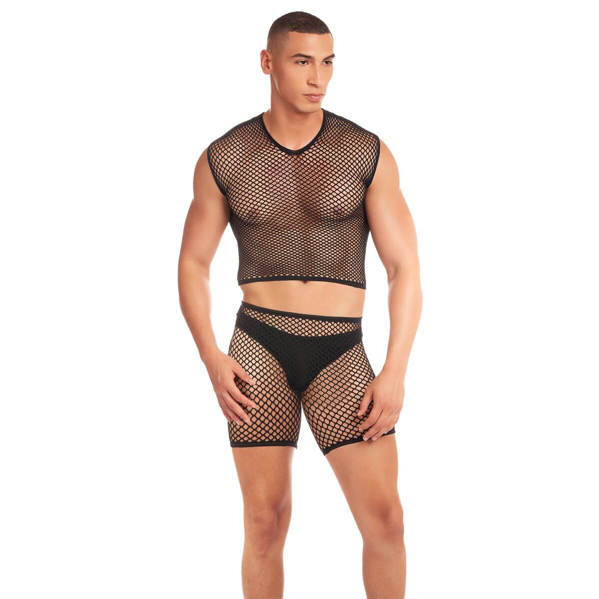 Rainbow Party Black Lingerie Set L/XL
