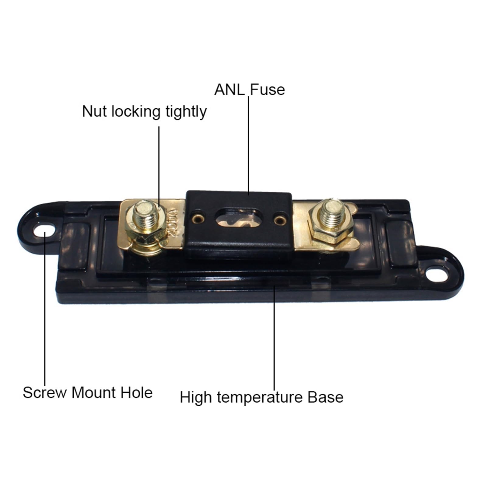 Porte-fusible boulonné ANL Boîtes à fusibles automobiles Lien fusible avec fusible 40A 50A 60A 100A 125A 150A 180A 200A 250A 300A 350A 400A AMP (Size : 300A)