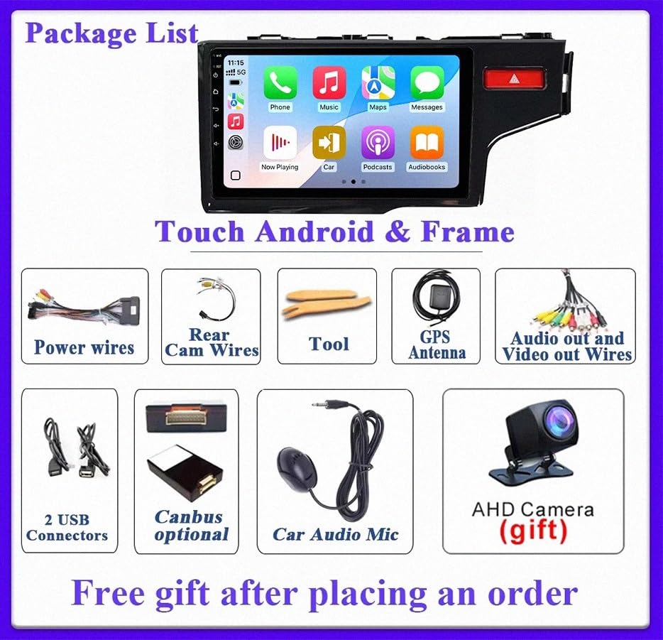 Navegador GPS para coche Honda Fit 2014 2017 con Bluetooth y Mirrorlink 7