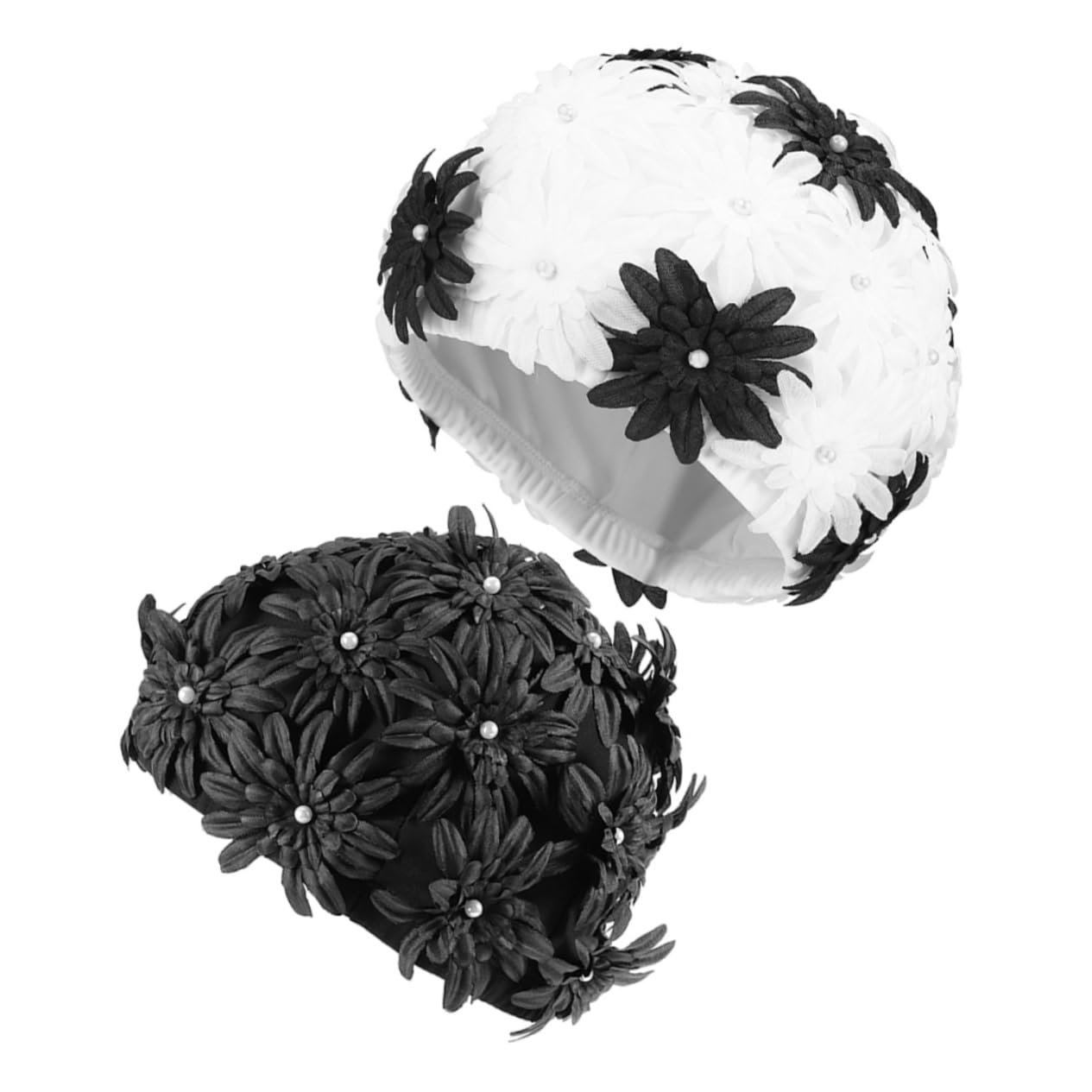 Toddmomy Bouchon De Baignade À Fleurs Imperméable Bonnet De Bain Réutilisable Adultes Coloré Casquettes pour Femmes Floral Mesdames Chapeaux De Bain Brocart