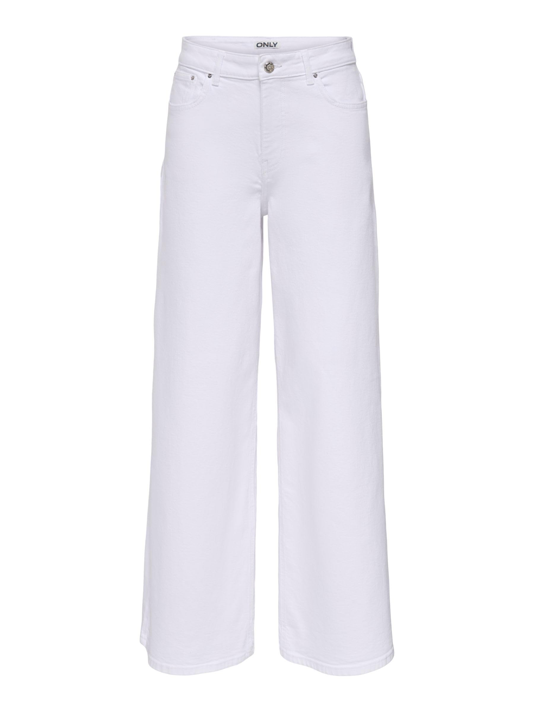 ONLY ONLFRANCESCA Jeans mit weitem Bein Mittlere Taille