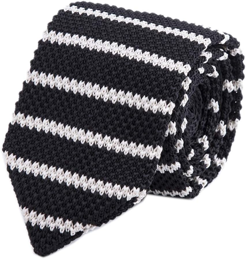 Men's Skinny Smart Knit Ties Vintage Casual Formal Basic Designed Neckties 2.4"