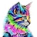 Produktbild Hospaop DIY Diamond Painting, DIY Diamond Painting Set, 5D Diamant Malerei Katze Diamant Painting Full Drill Set, Stickerei Malerei Crystal Strass Stickerei für Haus, Wand Und Eingang Dekorationen