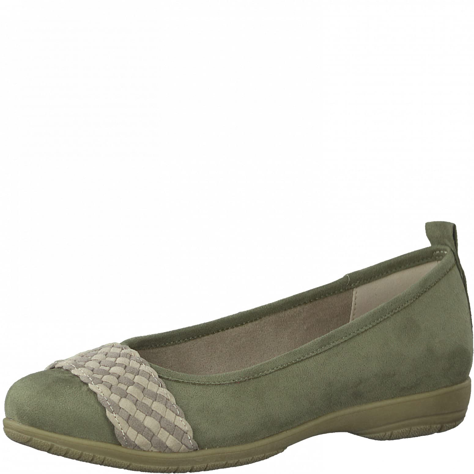 Jana 8-8-22167-28-727, Ballet Flat, Pistachio,