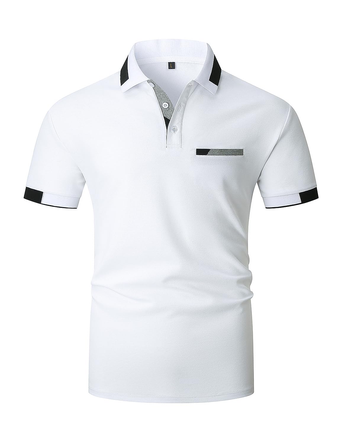 VHUQGVU Polo Uomo Manica Corta Slim-Fit Polo Golf da Uomo con Colletto Poloshirt Casual a Manica Corta T Shirts