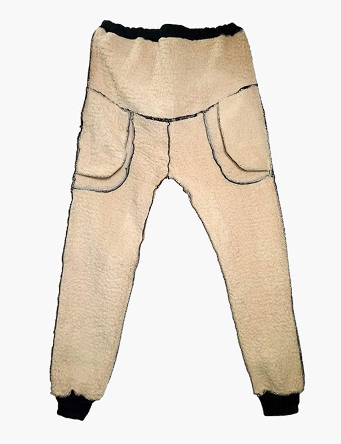 ZGZZ7 Maternity Pregnant Women Winter Warm Active Sherpa-Lined Sweatpants Fleece Joggers Pants