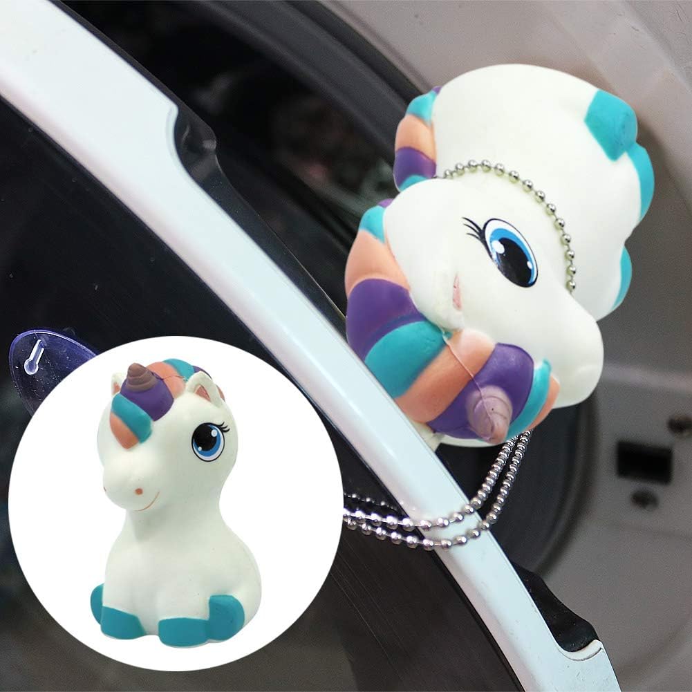 (Colorful White) Cute Unicorn Door Post of Washing Machine, Washer Unicorn-Keep Your Washer Air Circulating, Dry and Fresh