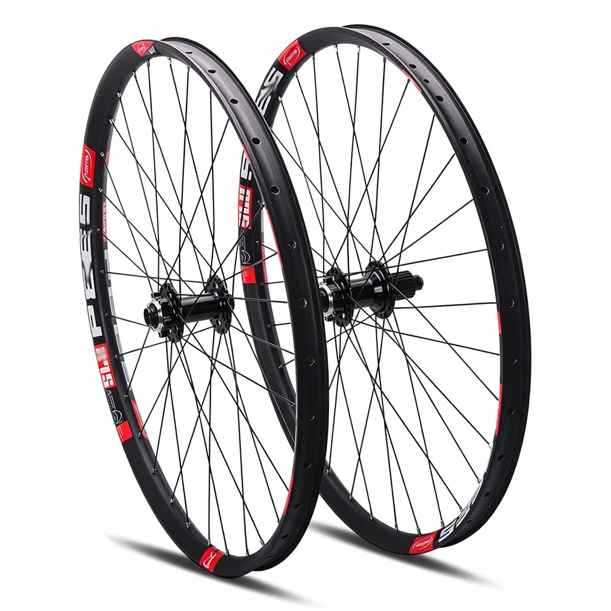 MTB Laufradsatz 26/27.5/29Zoll Steckachse Fahrradrad Scheibenbremse MS-Nabe | 15x100/12x142mm Mountainbike Vorder- Und Hinterrad Aluminium Felgen Mit 7-12 Gang