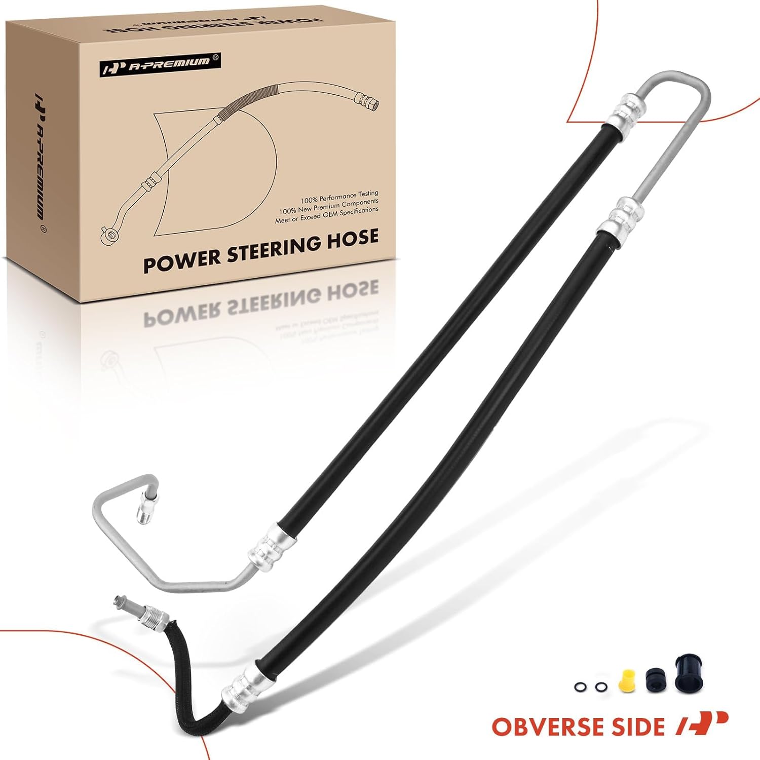 A-Premium Power Steering Pressure Line Hose Assembly Compatible with Chevrolet Camaro 2010-2012 V8 6.2L