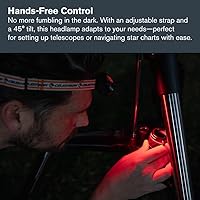 Vista 4 de Celestron – Night Vision Headlamp – Multiple Light Modes – Includes SOS Setting – Ideal for Astronomy and Camping – 100 Hours of Usage – 45°