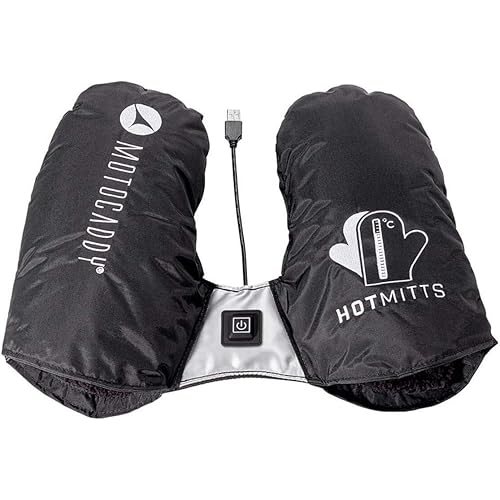 Motocaddy Hot Mitts - Electric Heated Golf Mitts with 3 Heat Setting - Fits with Any M-Series Motocaddy Electric Caddy - Highly Insulated, Durable, Easy to Use (Black)