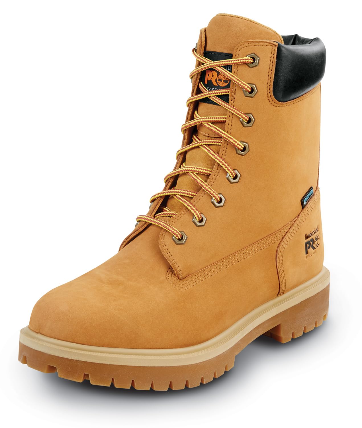 Timberland PRO 8IN Men's, Steel Toe, EH, MaxTrax Slip Resistant, WP Boot