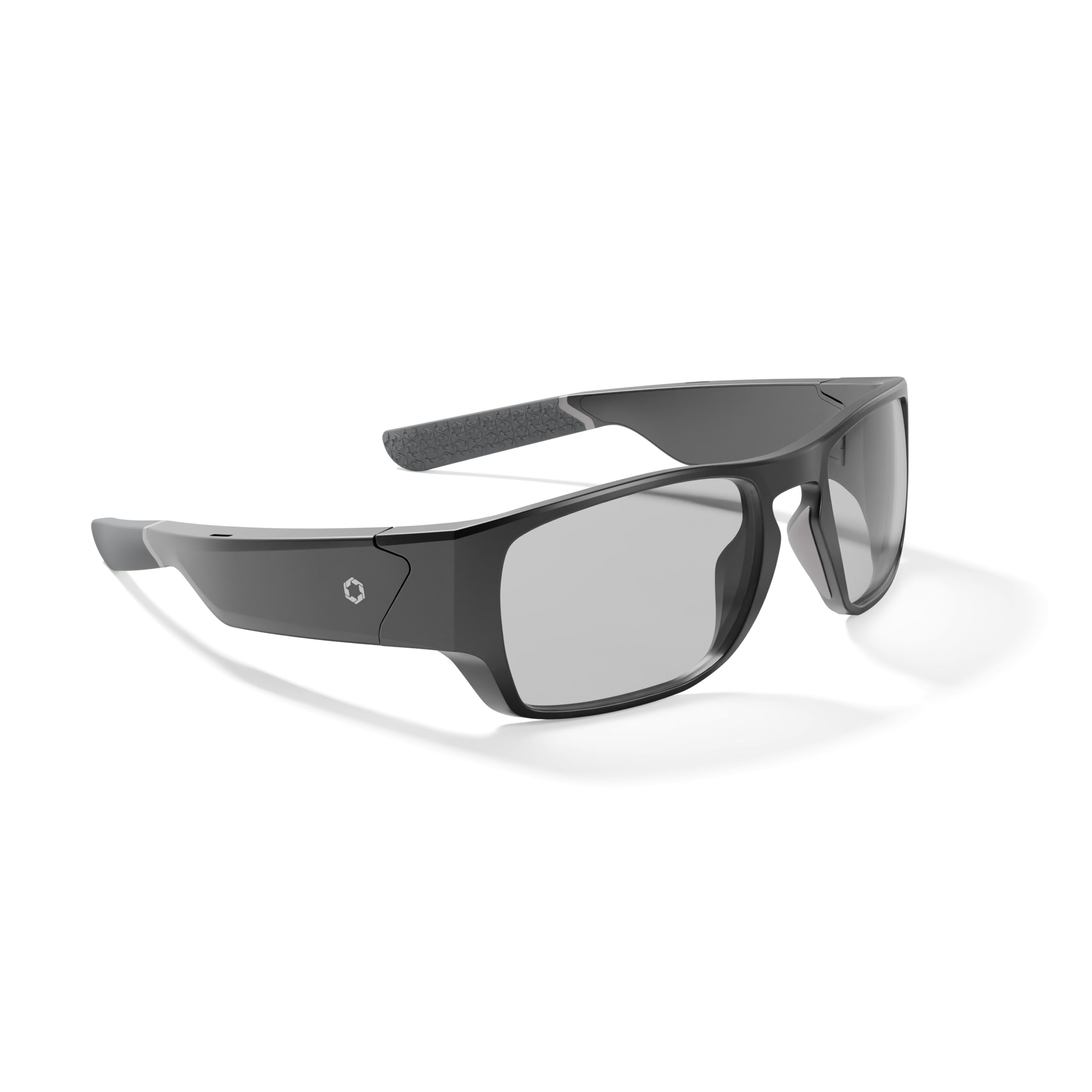 Photo 1 of Lucyd Armor Smart Safety Glasses for Men & Women, TR90 Frame, Bluetooth Smart Safety Glasses with Light Adaptive Lenses, Open Ear Speakers & Microphone - ANSI Z87.1 - Vantage Photochromic