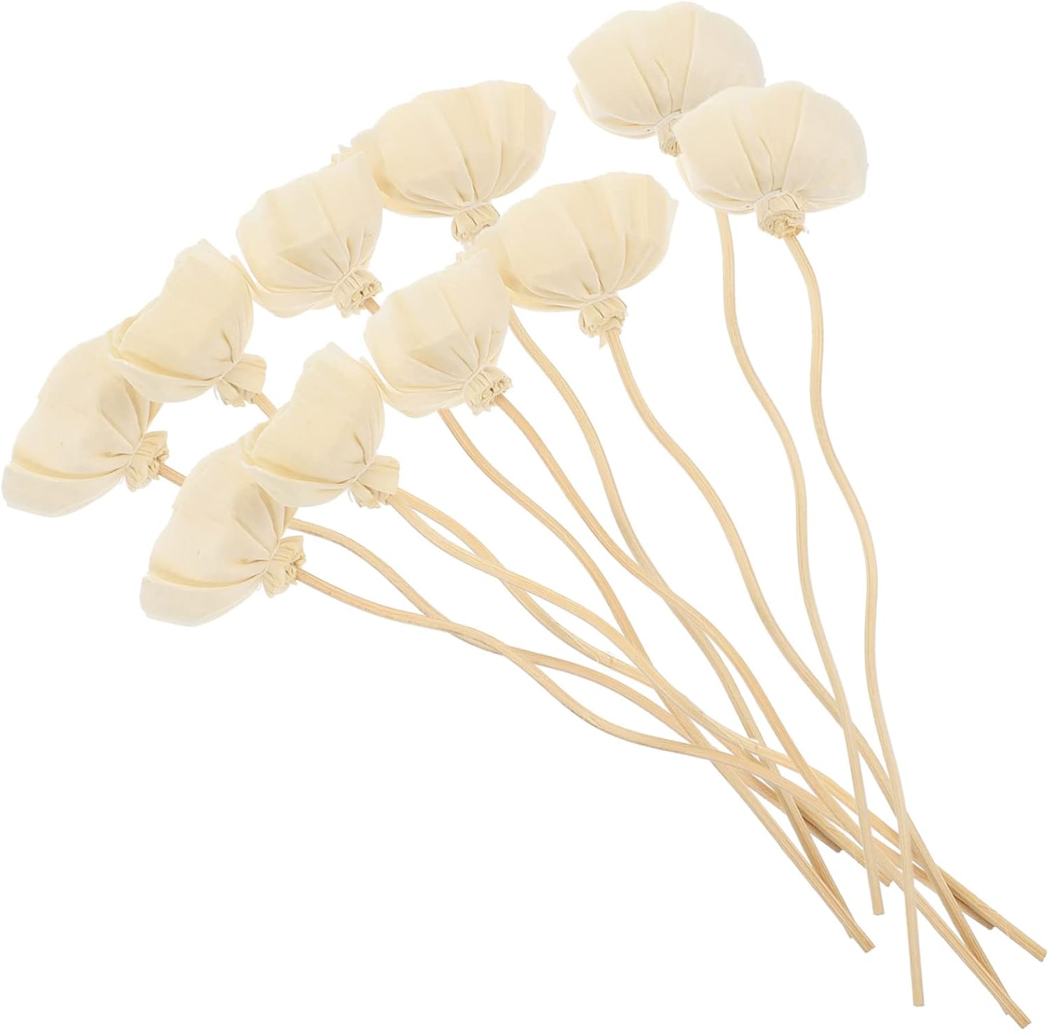TEHAUX 5sets Replacement Diffuser Sticks Essential Oil Diffuser Flowers for Office Home 10pcs*5