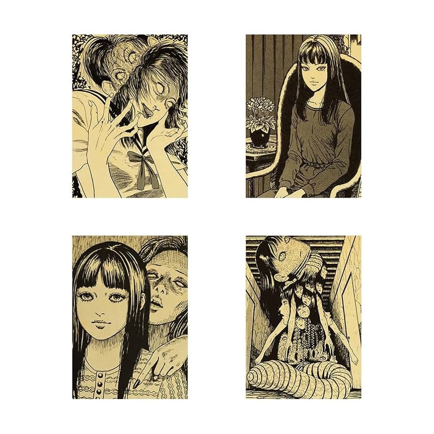 Amazon.co.jp: 富江 ポスター セット クラフト紙 写真 壁紙 壁