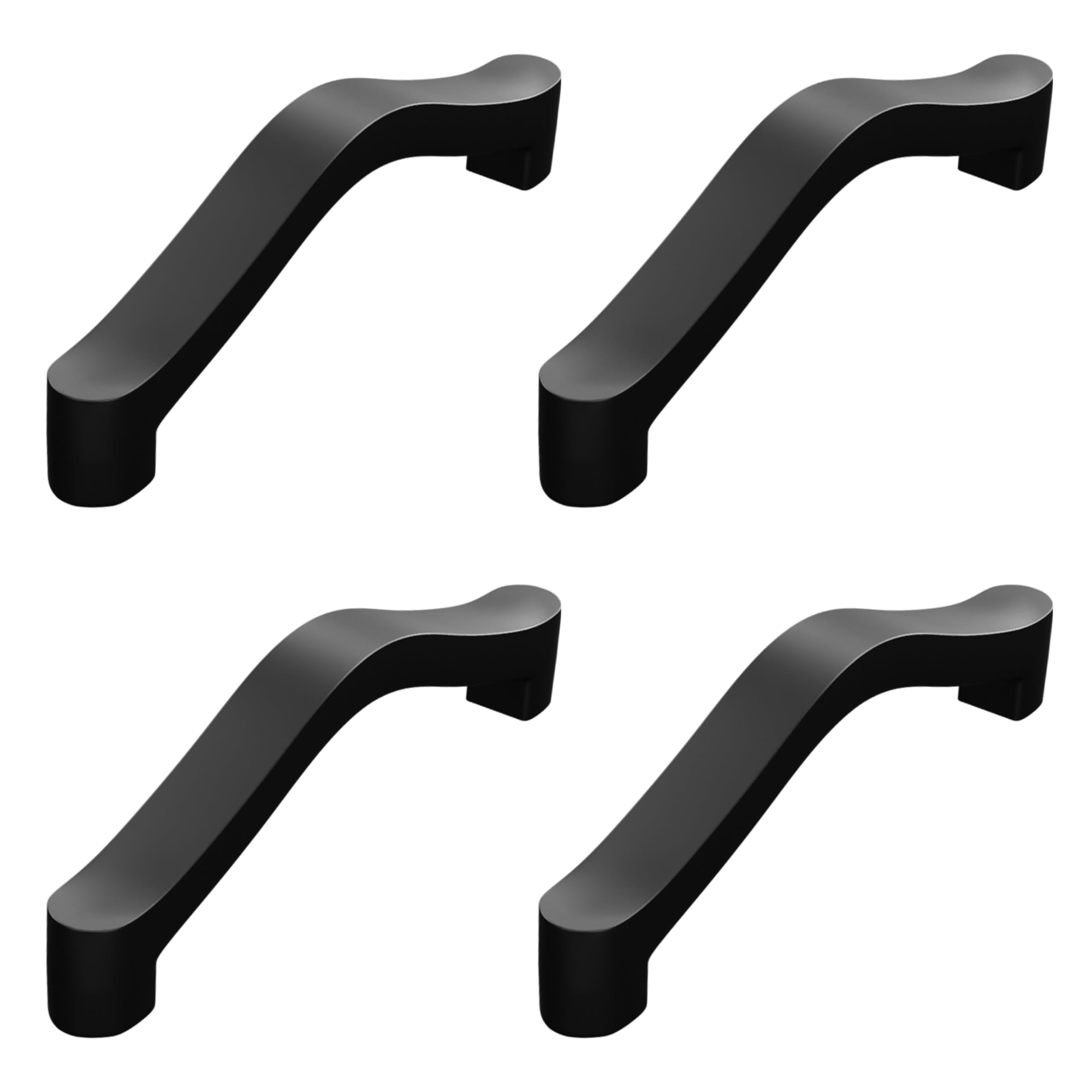 Atlantic Cabinet Pull Handle Black Coated, Total Length 4 inch, Hole-to-Hole 96 mm, Pack of 4 (B0CBZBCRTX) Amazon Price History, Amazon Price Tracker