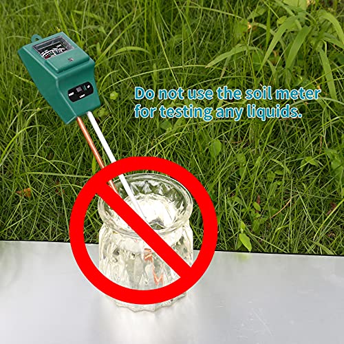 Measureman 3-In-1 Moisture/Light/Ph Soil Tester, Gardening Tool Kits For Plant Care, Suitable For Indoor & Outdoor, Gardens, Lawn, Farms, Greenhouse, No Batteries Required #TOP5