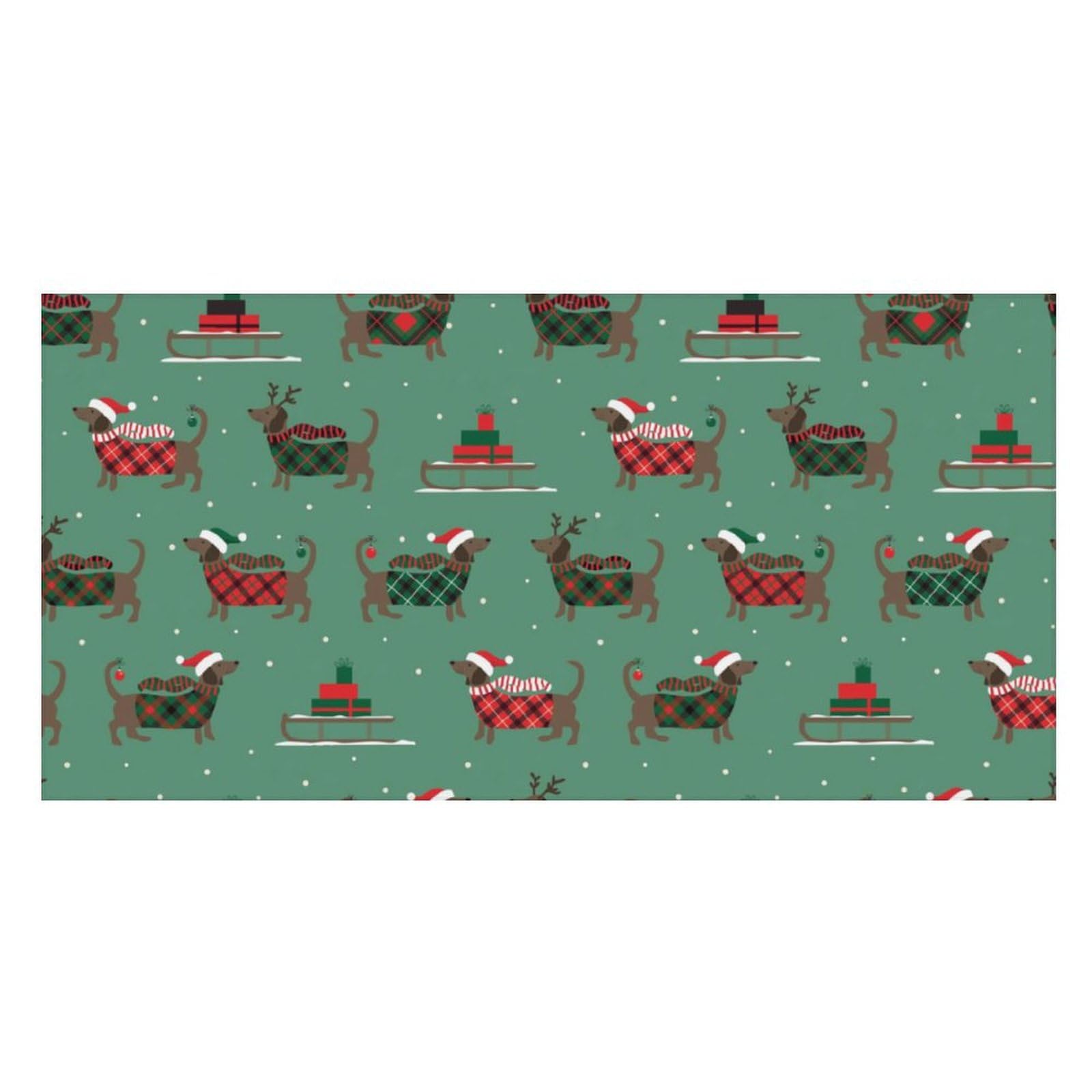 LWORZIIB Beach Towel, Christmas Dachshund Dog Bath Towel, Pool Towel Great for Gym Swimming 80 X 160cm