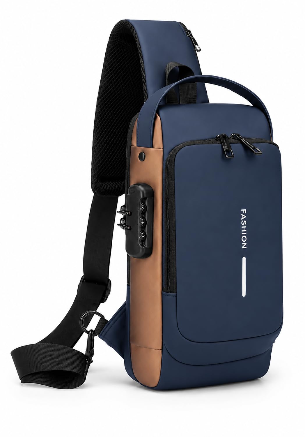 Waterproof Sling Bag for Men & Women | Anti-Theft Chest Bag with Password Lock & USB Charging Port | Lightweight Travel Shoulder Bag with Adjustable Strap-image-30