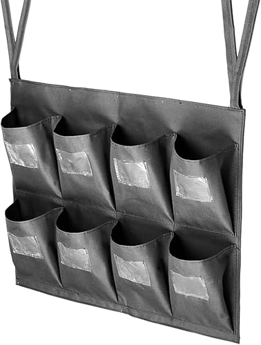 Miniatura 6 de Bolsa de repuesto para carrito de limpieza, impermeable, gruesa, comercial, 8 bolsillos, organizador de carrito de limpieza para ama de casa,
