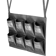 Replacement Janitorial Bag, Waterproof Thickened Commercial 8-Pocket Housekeeping Organizer, Fits Any Cart, Used for Material Storage Transport