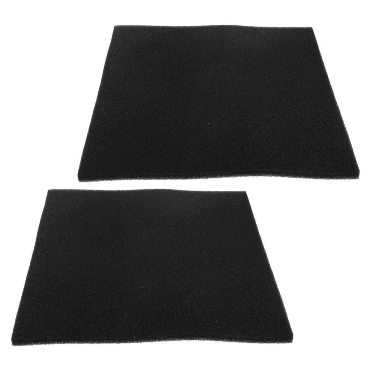Almohadilla para salpicaduras de aceite cuadrada de esponja negra de 2 piezas para motor 8