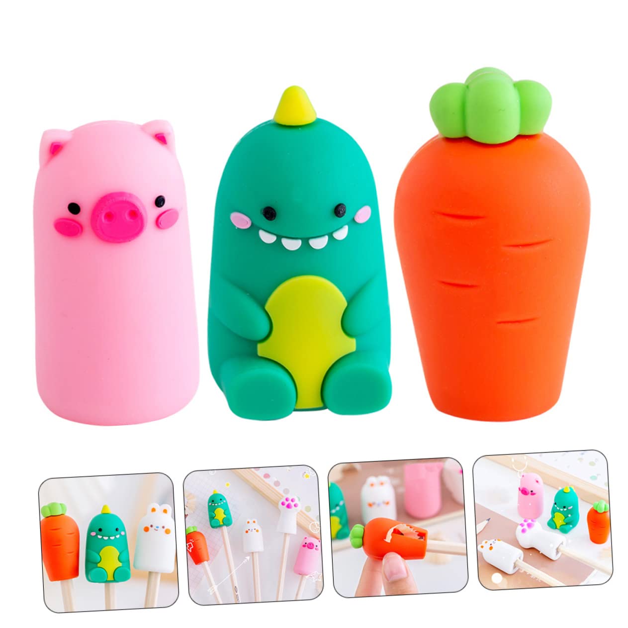 VILLCASE 15stücke Cartoon-anspitzer Für Handbetriebene Mini-bleistiftspitzer Bunten Designs Für Schule Zuhause Und Bürobedarf