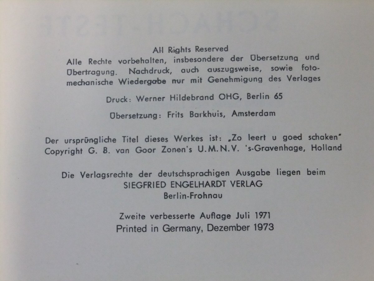 Neue Schach-Teste