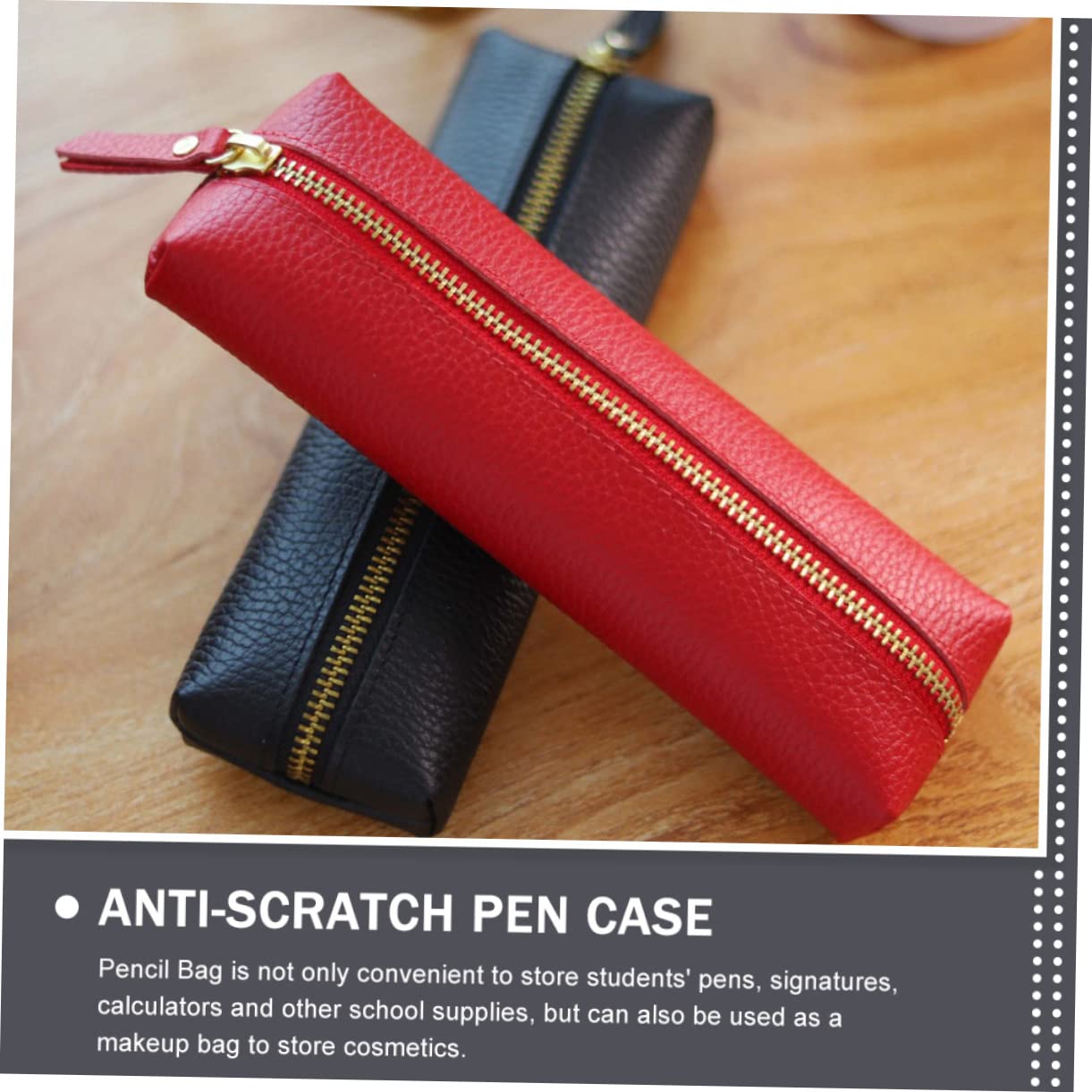Tofficu 3pezzi Astuccio Portatile Multi-funzione Per Cancelleria Astuccio Anti- Resistente Per Scuola e Attività Artistiche Con Design Semplice e Elegante
