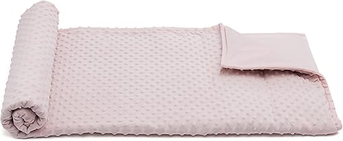 Miniatura 3 de Tienda Basics Manta con peso de algodón para niños y funda reversible de microvisón, 3 libras, 36 x 48 pulgadas, reversible grisrosa