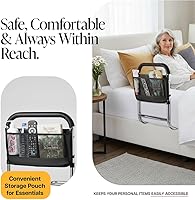 Vista 2 de Medical king Bed Assist Rail Without Legs Bed Assist Rails for Seniors ASTM Approved Bed Assist bar with Storage Pocket Easy to get in or Out of Bed