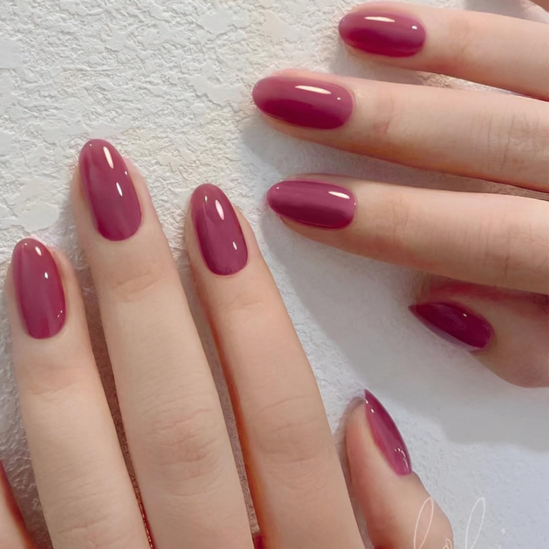 24 szt. Press On Nail Krótkie, prostokątne sztuczne paznokcie do naklejenia, akrylowe paznokcie do przyklejenia, francuskie paznokcie, pełne pokrycie, sztuczne paznokcie dla kobiet i dziewcząt