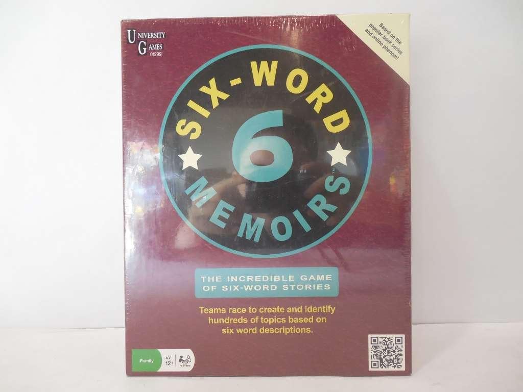 Six Word Memoirs Card Game by University Games | The Incredible Game of 6 Word Stories | Fun Party Game for Friends and Family | For Ages 12 Years and Up