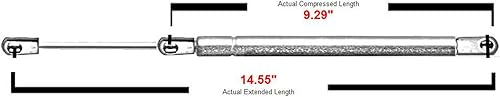 Miniatura 6 de Paquete de 2 cristales para ventana trasera SG314022 4528 8194741 10657 Soportes de elevación amortiguadores para Jeep Grand Cherokee 1999-2004