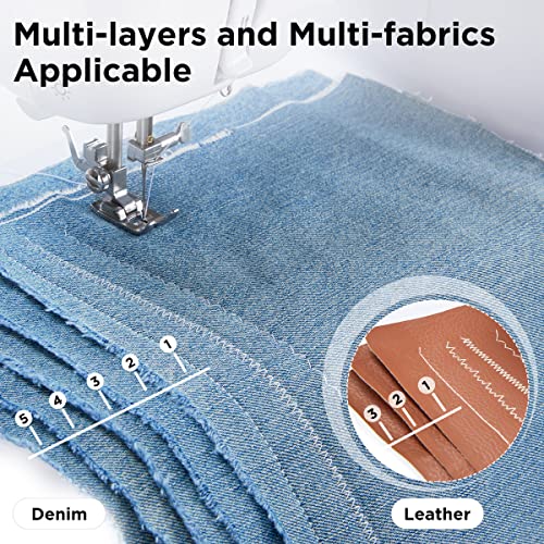 Heao Sewing Machine, 72 Built-In Stitches, 11 Included Sewing Feet, Lcd Display, Electric Computerized Sewing Machine With Foot Pedal For Beginners And Advanced #TOP2