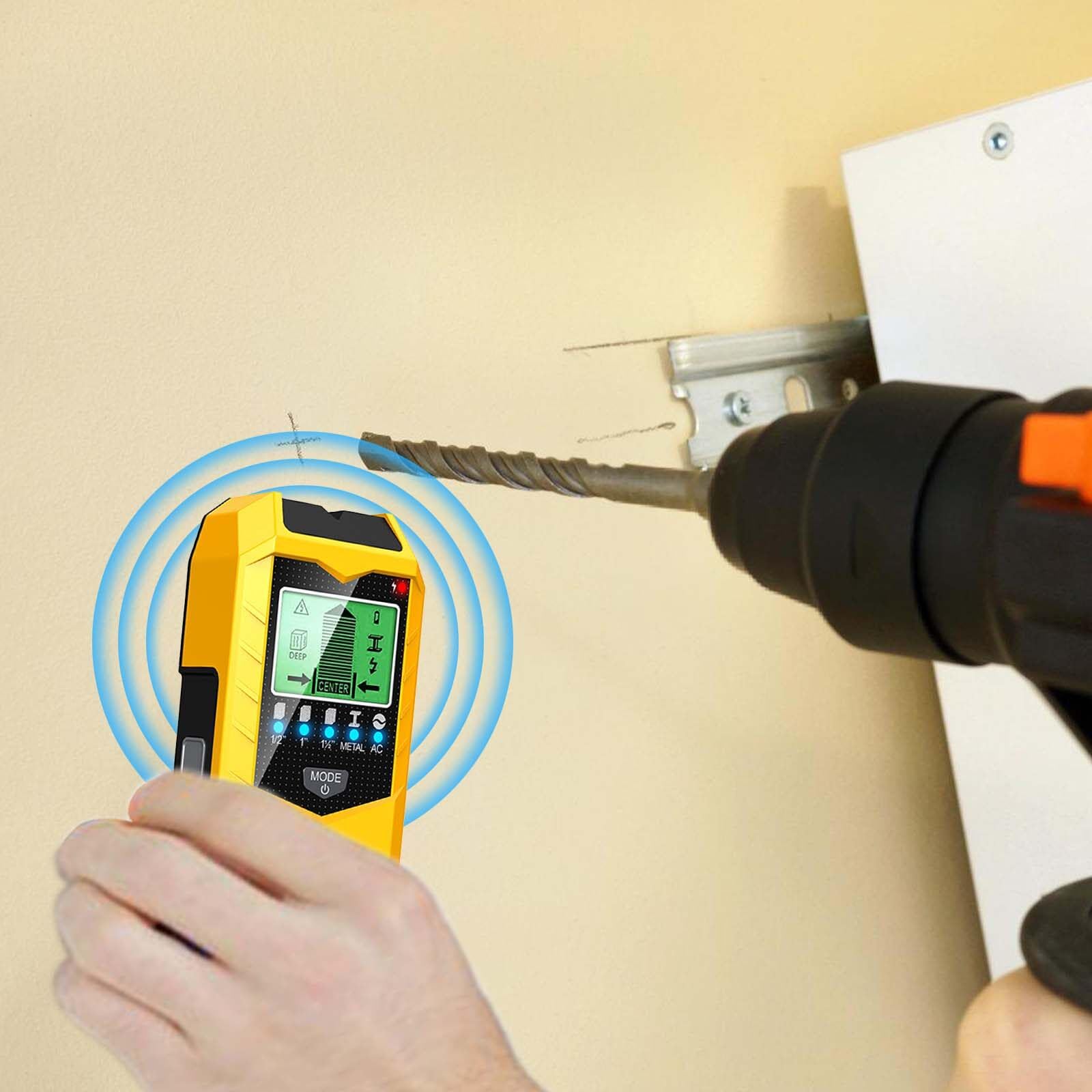 Rilevatore 5 In 1 Per Pareti | Trova Travi, Fili Elettrici E Metalli | Display LCD E Allarme | Localizzatore Professionale - Foto 12