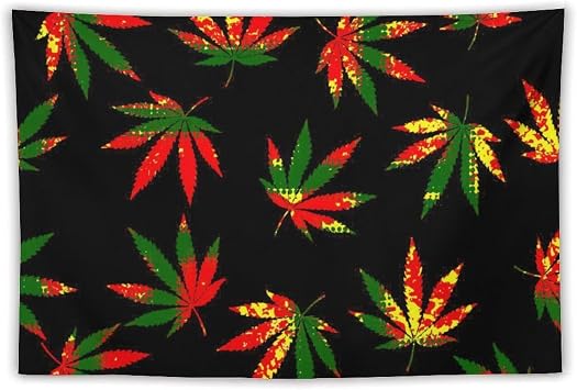 Cxassev Leaf Tapestry Wall Hanging Art for Bedroom Dorm Living Room 40"x60"