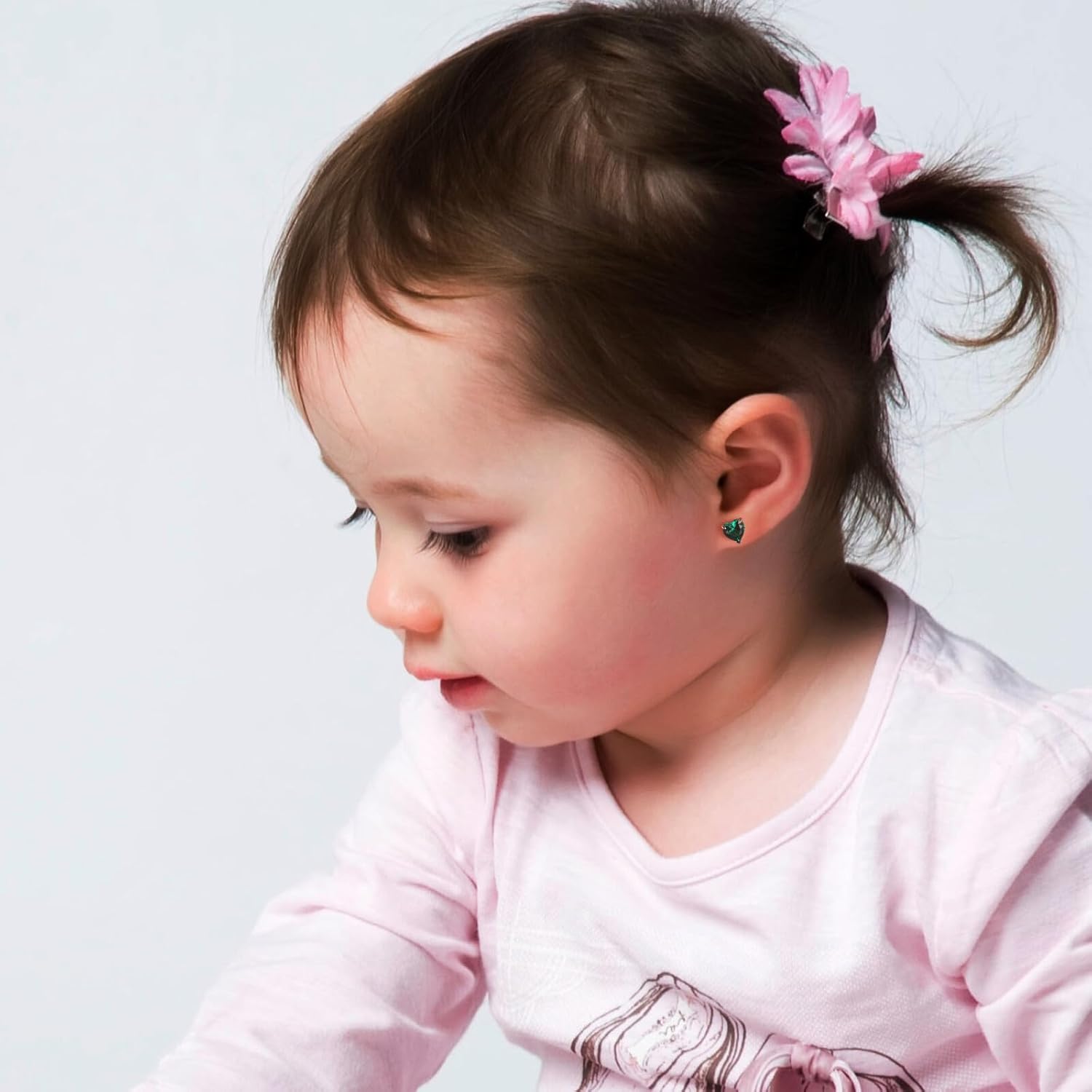 SMILEST Gifts for Her - 925 Sterling Silver Birthstone Earrings Dainty Heart Earrings Anniversary Birthday Gifts for Women Mom Wife Girlfriend Daughter - Image 5