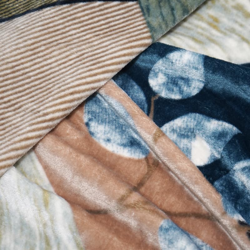 Image of Florida Hazel Fleece Double Size Blankets Super Soft Flannel Fuzzy Blanket for Double Bed with Custom Prints 240 x 245 cm