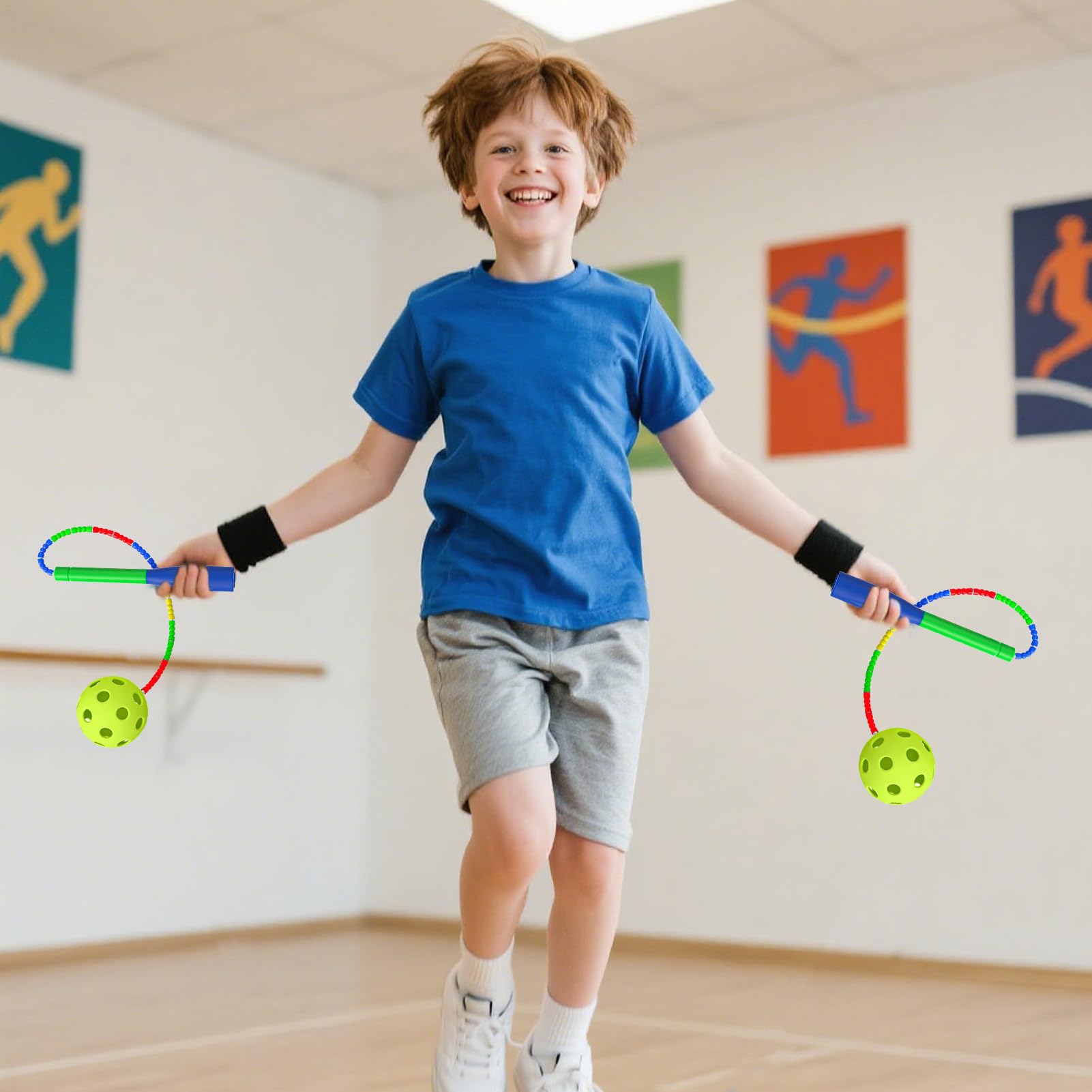 Corda per Saltare Corda Per Saltare Con Palla Senza Filo | Attrezzatura Per Fitness Casa Sport Bambini Uomini Esterno Allenamento