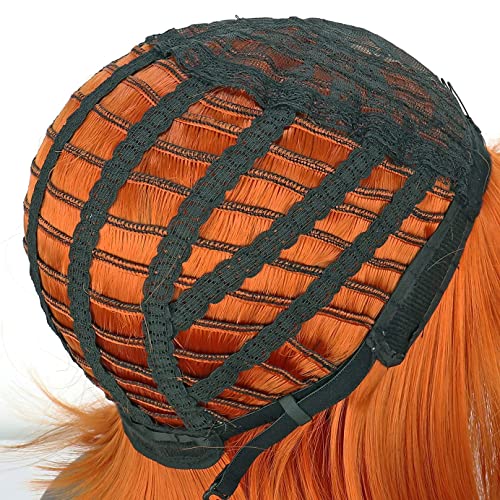 Colorfulpanda Short Auburn Bob Wigs for Women Ladies Natural Straight Wig with Fringe Bangs Heat Resistant Synthetic Hair Wig for Cosplay Party or Daily - Image 4
