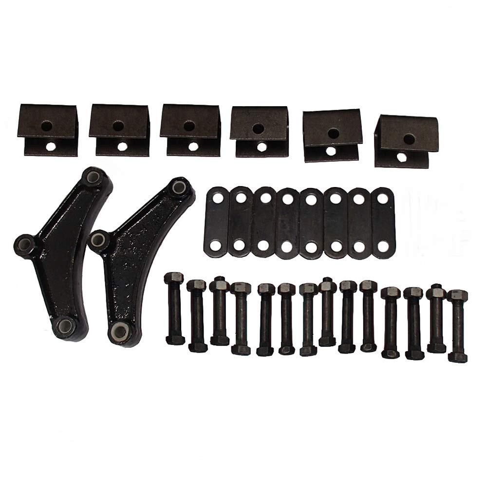 RAParts Double Eye Springs Tandem Axle Suspension Trailer Leaf Spring Hanger Kit
