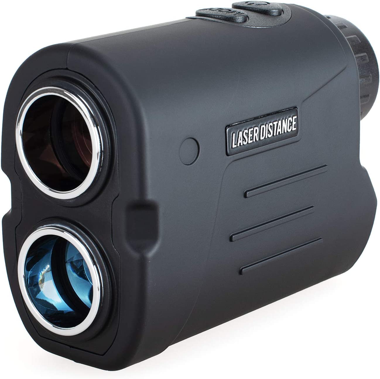 Gogogo Sport Vpro Telémetro Caza Golf 1097 M/Yardas, Magnético Range Finder 6X Aumento Pantalla Luz Roja Precisión ±1yd, 3 Medición de Bloqueo de Bandera & Vibración, Escaneo, Velocidad, con Batería