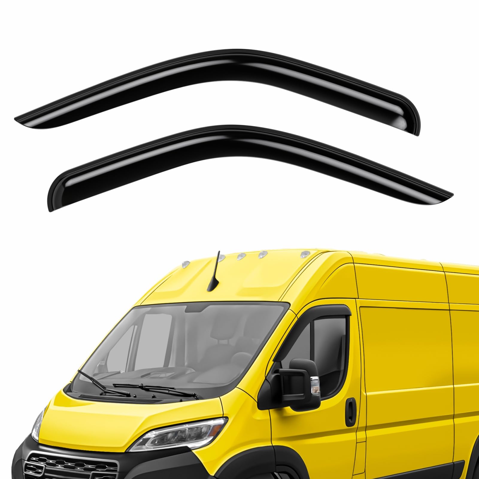 AEROGUYS Tape-On Deflectors for Ram ProMaster
