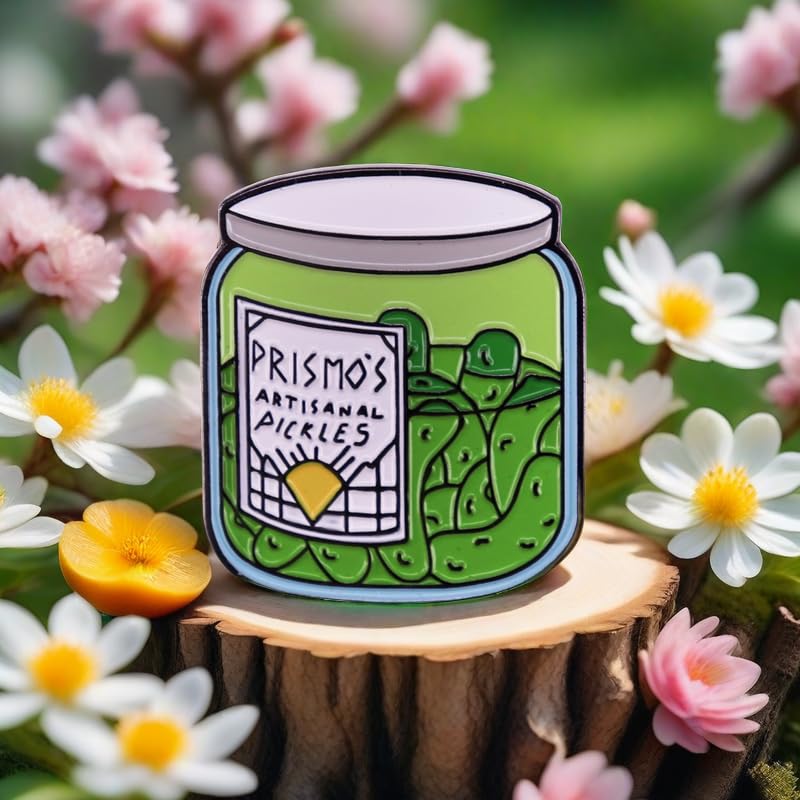 Image of Jar of Pickles Enamel Pins for Women, Men, Teenagers, Cute Brooches DIY Jewelry Accessories for Clothes Backpacks